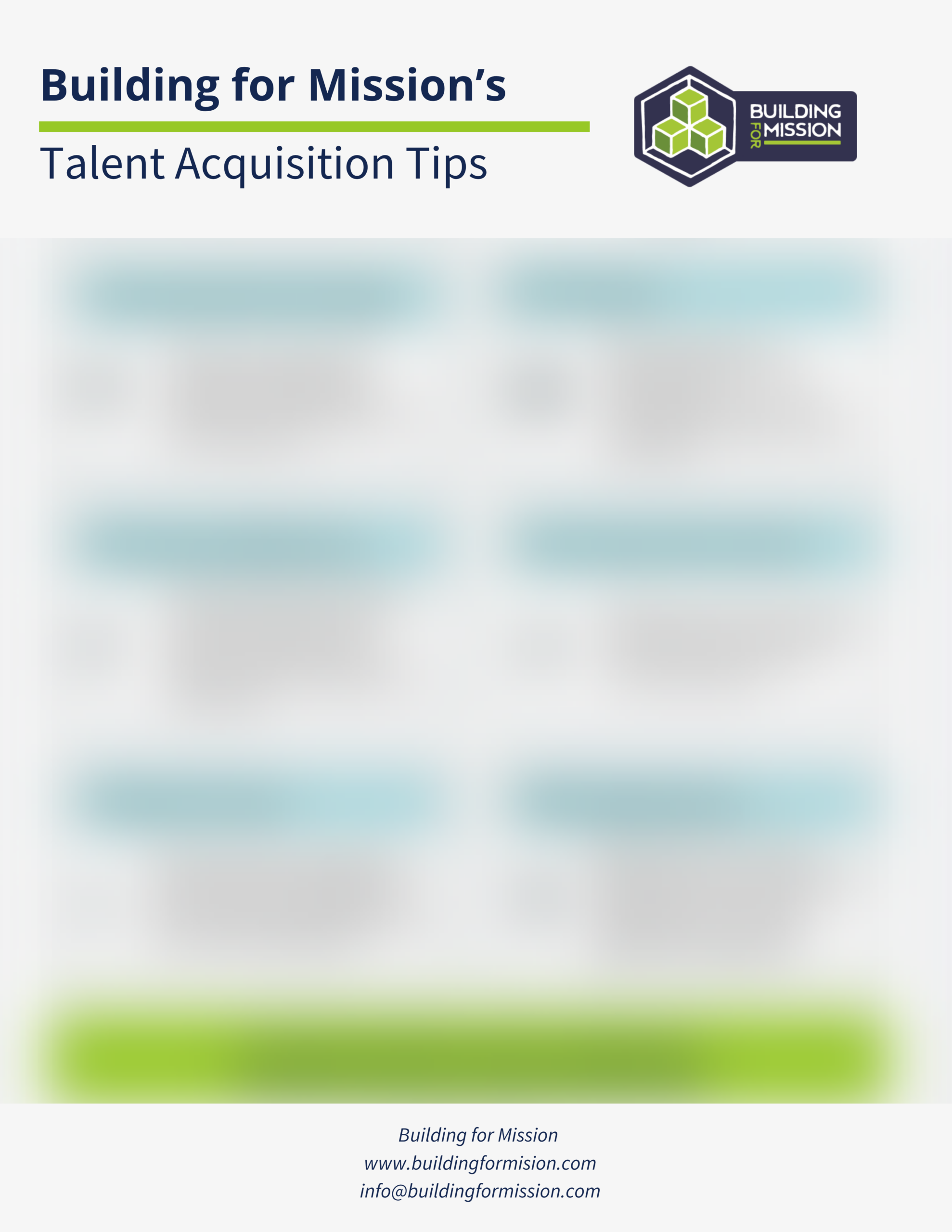 Free Talent Acquisition Tips for Nonprofits & Mission-Driven Organizations | BFM